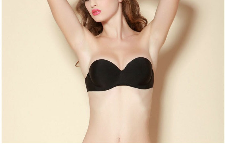 Fashion Women Seamless Strapless Bra Push Up Padded